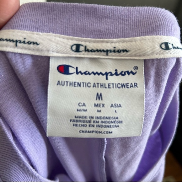 Champion Women's Purple Tie Front Top M - Picture 3 of 6